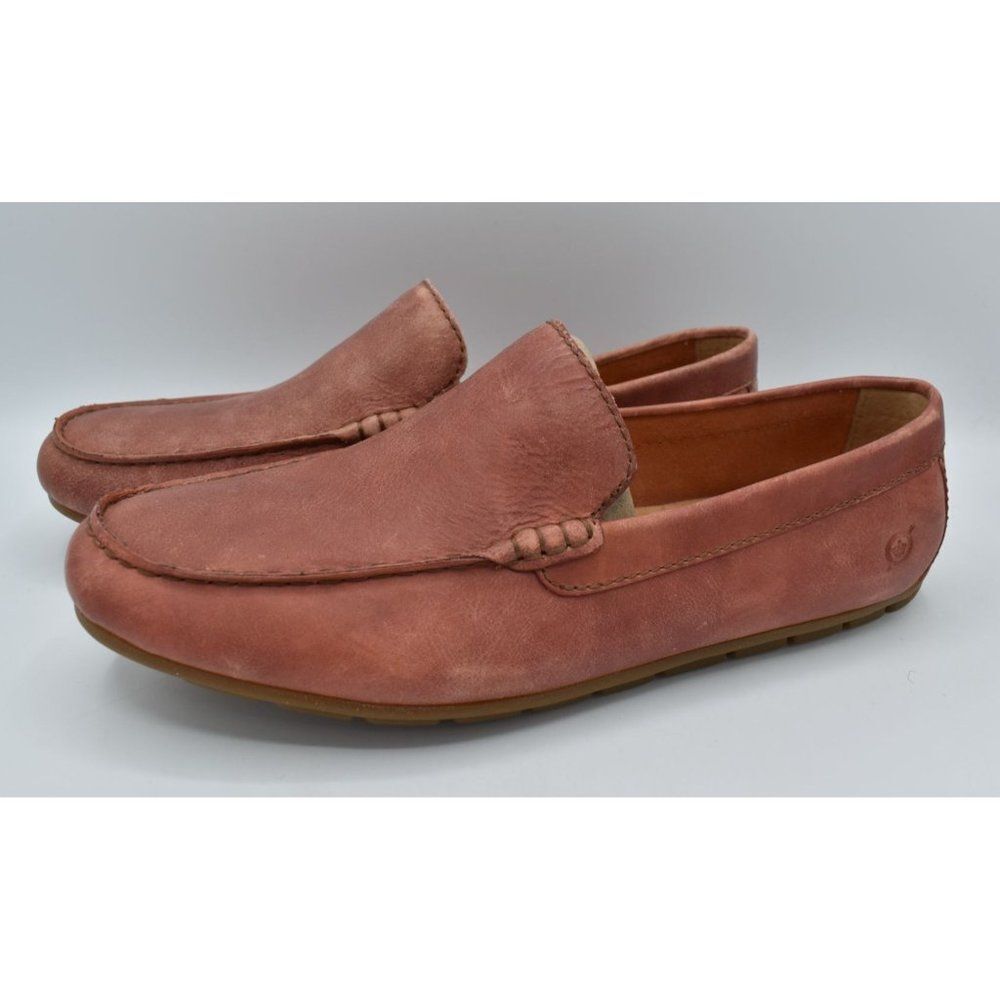 Born Mens Size 10 Allan Leather Slip On Loafers‎ Shoes